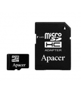 Карта памяти Apacer 16GB microSDHC C10 UHS-I + SD (AP16GMCSH10U1-R)