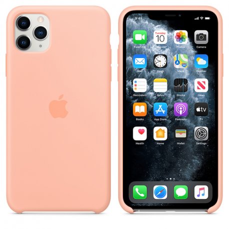 Чехол Apple iPhone 11 Pro Max Silicone Case Grapefruit (MY1H2)