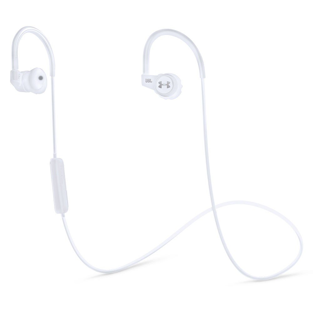 JBL Under Armour Sport Wireless Heart Rate Headphones White UAJBLHRMW 3899 JBL Under Armour Sport Wireless Heart Rate Headphones White UAJBLHRMW