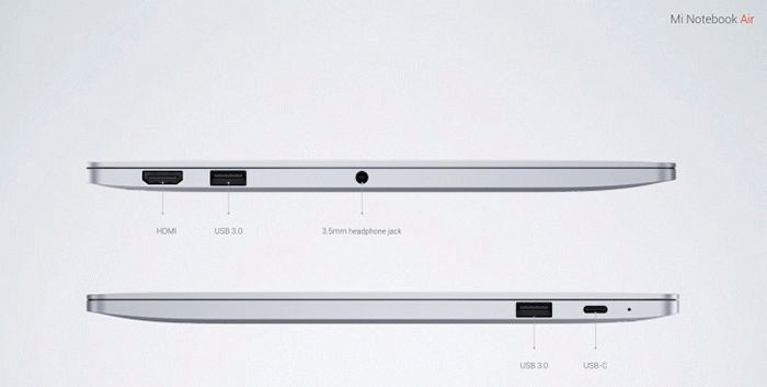 Mi Notebook Air разъемы