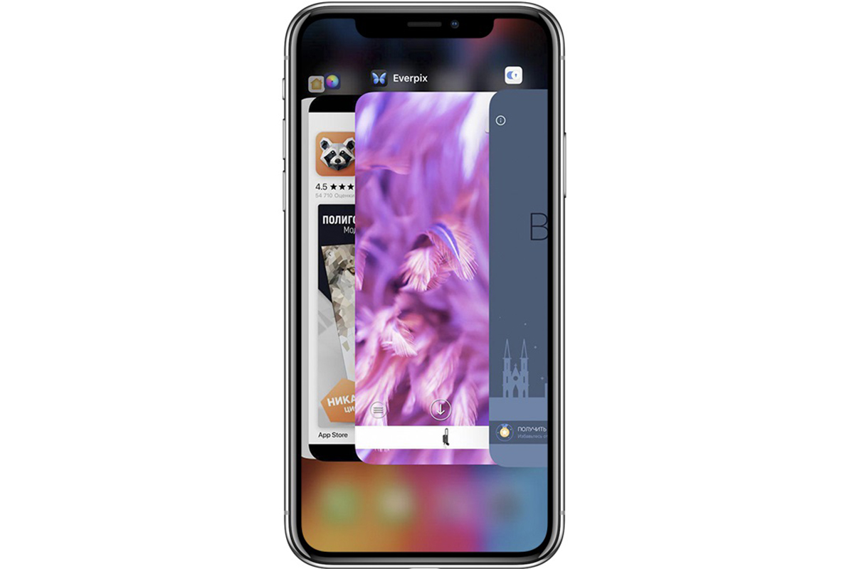 Управление жестами в iPhone X