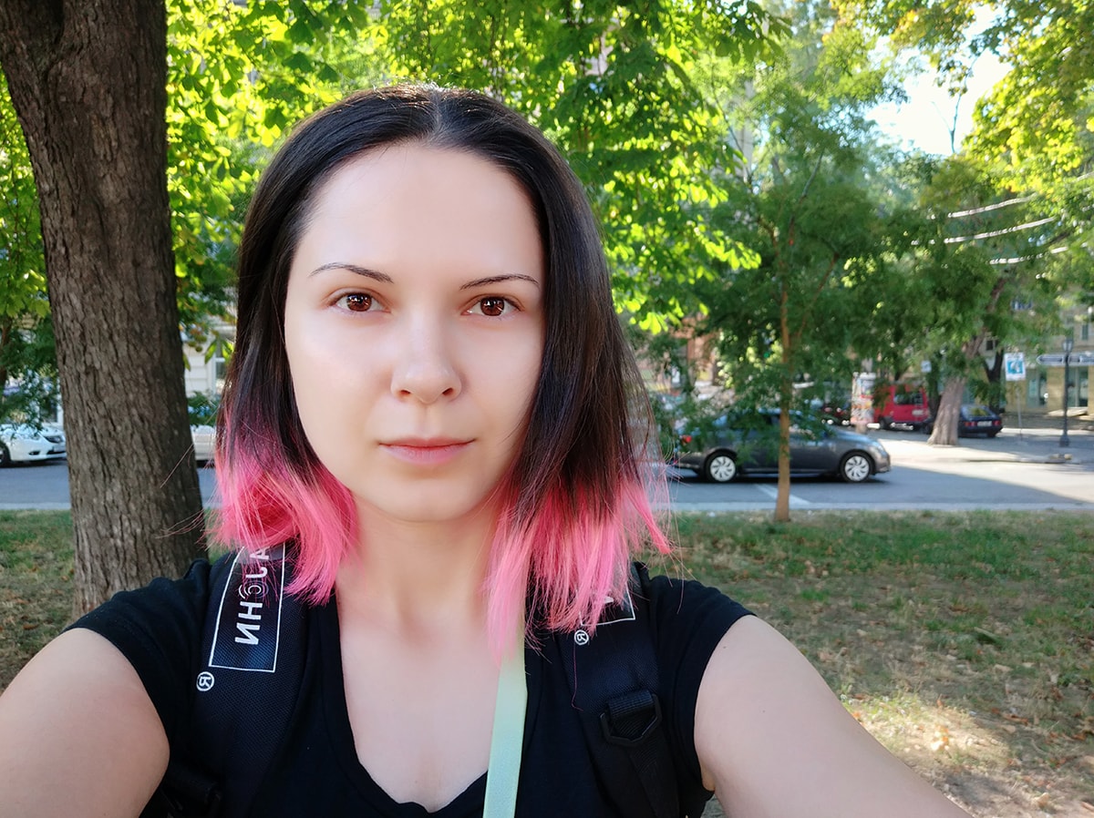 Mi 6X селфи днём