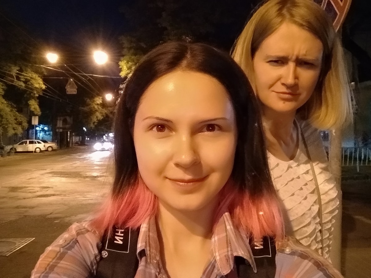 Mi A2 Lite ночное селфи