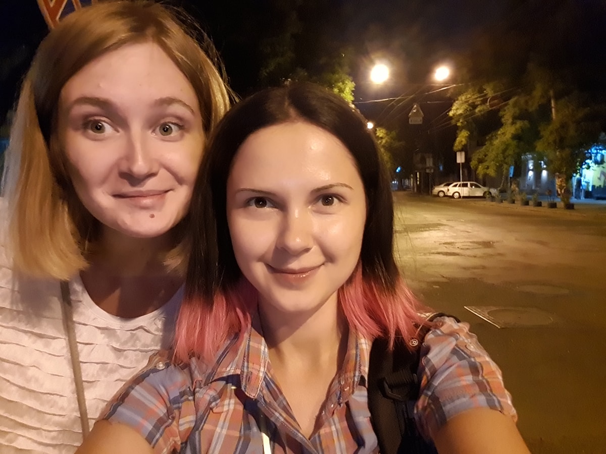 S9 ночное селфи