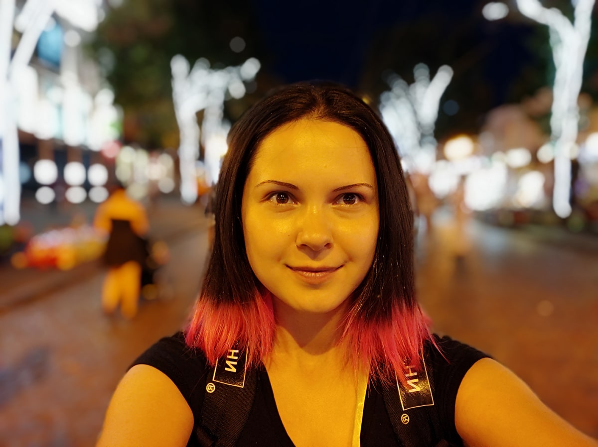 Black Shark ночное селфи