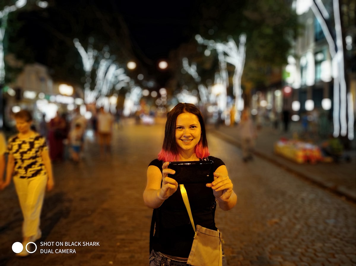 Black Shark ночной портрет