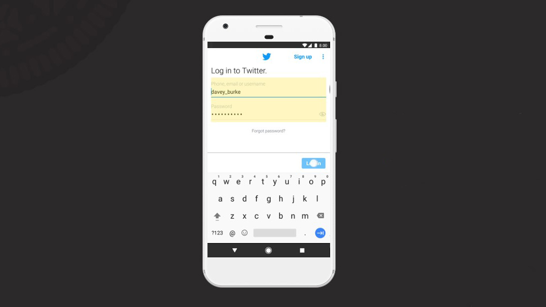 Android Oreo сохранение паролей
