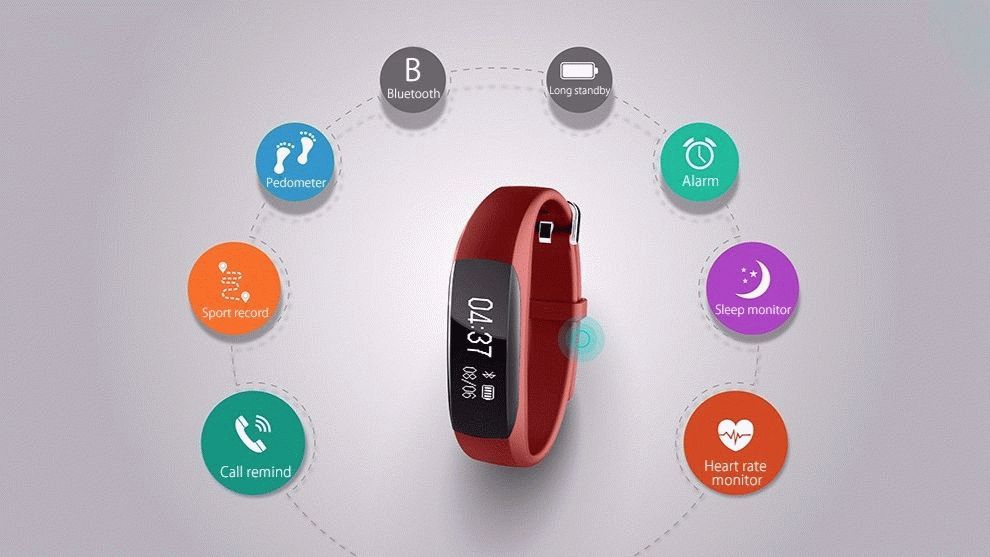 Красный Smart Band Lenovo