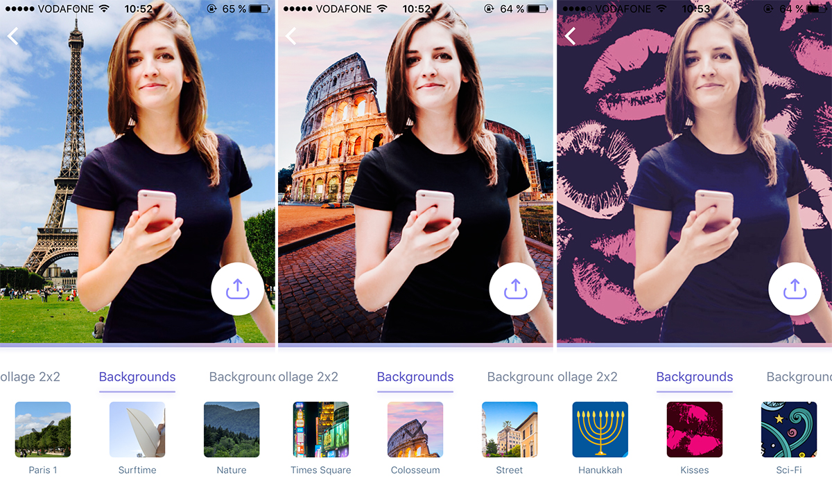 Приложение Teleport добавляем фон