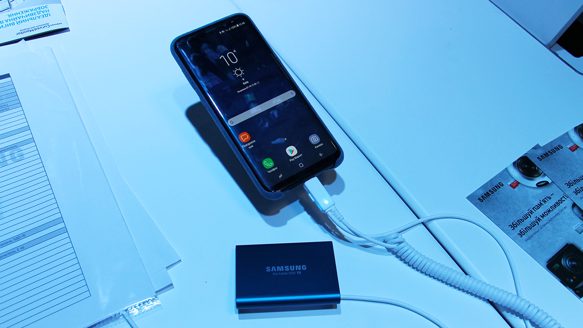 Samsung SSD T5 и Galaxy S8